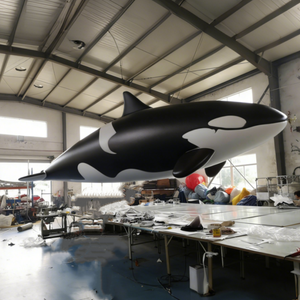 Ballons gonflables publicitaires télécommandés en forme de baleines tueuses volantes, personnalisables en usine, gonflables à l'hélium, de forme originale - Product Image 3