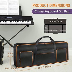 กระเป๋าใส่คีย์บอร์ด 88 คีย์ ตัวอย่างสินค้าฟรี ผ้าทนทาน 600D กระเป๋าใส่คีย์บอร์ด 88 คีย์ พร้อมช่องเก็บของเสริม ป้องกันน้ำ - Product Image 3