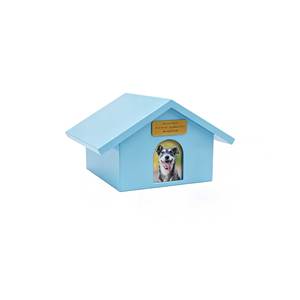 Wholesale House Shaped <strong>Ash</strong> <strong>Casket</strong> <strong>for</strong> Dogs Cats with Photo Frame Durable Metal Pet Memorial Box Remembrance Gifts - Product Image 2