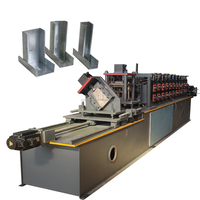 Machine de formage de tuiles en acier à chaud pour murs, avec contrôle PLC, pour profilés C, U, poutres, canaux de fixation et montants