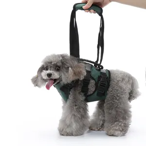 Tali traksi tali dada anjing multifungsi sabuk pelindung bantu Jalan hewan peliharaan
