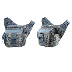 카카이 남성용 방수 카무플라주 웨이스트 백, 견고하고 내구성 좋은 블루 그린 색상 패셔너블 아웃도어 스포츠 등산 전술 카메라 가방 옥스포드 - Product Image 2