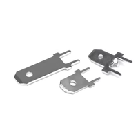 Terminal de soudure PCB 6.3, connecteur mâle à 250 broches droites avec insert de positionnement à ressort pour câblage
