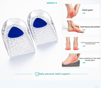 Coussinets de talon personnalisés, coussinets demi-taille en TPE, coussinets invisibles pour augmenter la hauteur, coussinets de talon transparents en forme de U.
