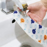 Autocollant Adhésif Éléphant Mignon pour Toilettes, Coussin de Siège de Toilettes Épais et Lavable en Éponge