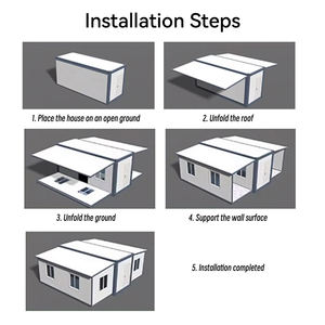 Boîte d'extension extérieure pliable à double aile, détachable, réutilisable, légère, installation rapide, villa, chambre à coucher, salon - Product Image 2