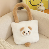 Sac à dos en peluche douce en forme d'animal, trois styles adorables, poignées moelleuses, grande capacité, tailles personnalisées pour usage quotidien, cadeau unisexe
