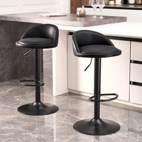 Chaise de réception commerciale minimaliste moderne, tabouret de comptoir, tabouret de bar à dossier haut, pivotant