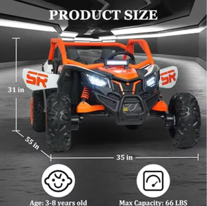 <span class=keywords><strong>Voiture</strong></span> électrique pour enfants de 2 à 8 ans, batterie de roue motrice 12v <span class=keywords><strong>Ah</strong></span> haute capacité, jouet pour enfants, <span class=keywords><strong>voiture</strong></span> en plastique - Product Image 4