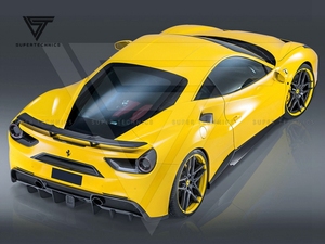Alerón Trasero de Fibra de Carbono Novt para Ferrari <span class=keywords><strong>488</strong></span> GTB <span class=keywords><strong>Spider</strong></span> 2015-2017 - Product Image 5
