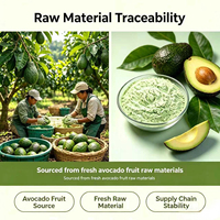 Fabrieksleverancier Persea Gratissima Fruitextract Poeder Natuurlijke Romige Fruitbasis Grondstof Voedingsmiddelen Cosmetische Kwaliteit Bulk Groothandel