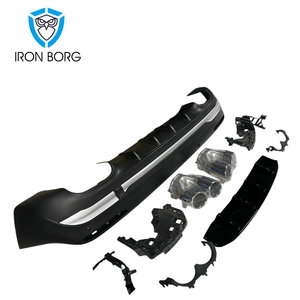 Kit Staffa Diffusore Terminale di Scarico per Paraurti Posteriore <span class=keywords><strong>Mercedes</strong></span>-Benz <span class=keywords><strong>GLA</strong></span> H247/W247 - Product Image 3