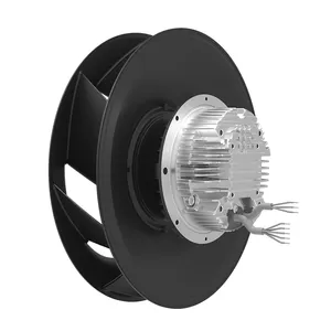 Motor de rotor externo para purificador de aire HVAC, ventilador centrífugo e impulsor de LWBA190-ST AC, curvado hacia atrás, IP44