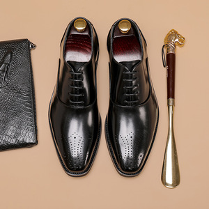 Chaussures Oxford pour hommes, style 2026, luxueuses, décontractées, en cuir fait main, imperméables, pour le bureau et les occasions spéciales, nouvelles chaussures de mariage - Product Image 3