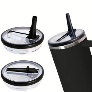 Mm 40oz Foldable Straw Car Cup Silicone Lid <b>Sealed</b> Leak-proof Lid Large Capacity Ice Cup Transparent Plastic Lid - Product Image 1