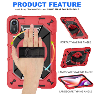 Funda Protectora de 3 Capas a Prueba de Golpes para Tablet Samsung Galaxy Tab S10 <span class=keywords><strong>Lite</strong></span>/S10 FE/S9 FE/S9 de 11 Pulgadas con Rotación de 360 Grados °   Soporte Trasero Multiángulo - Product Image 4