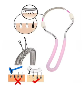 Épilateur facial et tondeuse à sourcils portable pour <span class=keywords><strong>femme</strong></span>, outil de beauté à ressort pour les poils du visage et des lèvres - Product Image 3