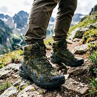 Bottes tactiques pour hommes, chaussures de randonnée à lacets, tissu Oxford respirant, semelle extérieure en PU, chaussures de randonnée légères