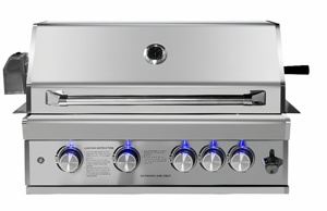 Cucine da Esterno BBQ a Isola con Armadietti <span class=keywords><strong>Griglie</strong></span> <span class=keywords><strong>per</strong></span> <span class=keywords><strong>Barbecue</strong></span> a Gas GPL NG e Carbone Girevole a Vista in Acciaio <span class=keywords><strong>Inox</strong></span> 304 <span class=keywords><strong>per</strong></span> Uso Intensivo - Product Image 3