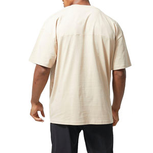 T-shirt pour homme de haute qualité, vintage, col ras du cou, grande taille, logo personnalisé, coton, manches courtes, ample, sport, t-shirts pour homme - Product Image 6