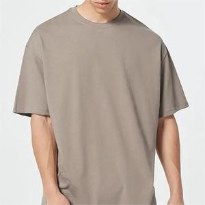 High Quality 100% Cotton Oversized <b>Tee</b> Shirt Streetwear Drop Shoulder T-Shirt Heavyweight <b>Plain</b> <b>White</b> Boxy Tshirts - Product Image 1
