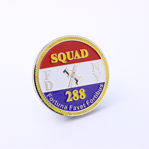 Monedas de desafío de latón macizo en blanco de 40 mm (1.5 pulgadas) de metal, tipo placa italiana, con esmalte suave, coleccionables, religiosas, para recuerdo - Product Image 3