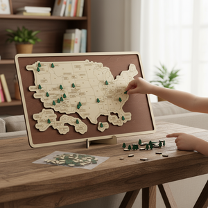 Tablero <span class=keywords><strong>de</strong></span> rompecabezas <span class=keywords><strong>de</strong></span> mapa <span class=keywords><strong>de</strong></span> EE. UU. <span class=keywords><strong>de</strong></span> madera personalizado, juguete <span class=keywords><strong>de</strong></span> aprendizaje <span class=keywords><strong>de</strong></span> <span class=keywords><strong>geografía</strong></span> para niños, decoración educativa Montessori, aula, estudio en casa, juego <span class=keywords><strong>de</strong></span> mapa - Product Image 1