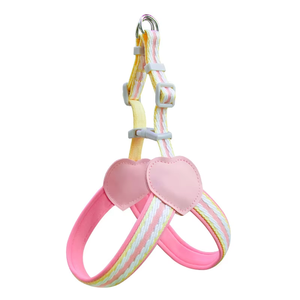 สายจูงสัตว์เลี้ยงระบายอากาศได้ดีดีไซน์ใหม่รุ่น Fishprincess ปรับได้ง่ายไม่ดึงสุนัขนุ่มเสื้อกั๊กไนลอนสุนัขที่ทนทาน - Product Image 2
