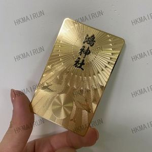 Carte de visite professionnelle en métal noir, argenté ou doré de qualité supérieure, fabriquée en Chine - Product Image 3