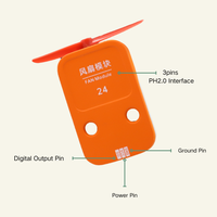 Module de ventilateur à moteur CC sans noyau Qimayuan S24 3.3V-5V PH2.0 Plug-and-Play 47x26x12mm pour projets IoT /ESP32