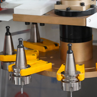 Fresadora CNC de Madera de Alta Eficiencia 1325 ATC con Cambiador de Herramientas de Disco, Rodillo de Presión, Husillo de 9kW y Mesa de Vacío para Trabajos en Madera