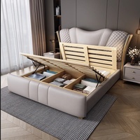 Ensemble de meubles de chambre à coucher, style moderne et design, lit king size de luxe, moderne