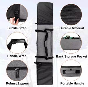 आउटडोर स्पोर्ट्स वाटरप्रूफ ऑक्फोर्ड टोटे स्की बैग स्कीइंग और स्नोबोर्डिंग के लिए बाध्यकारी स्ट्रैप सुरक्षात्मक स्नोबोर्ड आस्तीन के साथ - Product Image 3