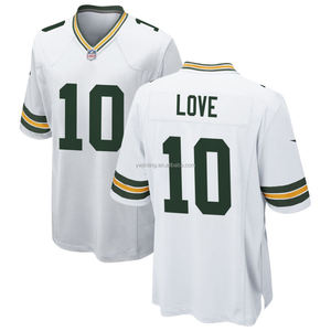 2024 Herren Green Bay Trikot Maßgeschneiderte American Football Shirts mit Gestickten Logos Jugend-Sportbekleidung Uniformen Kurzarm - Product Image 3