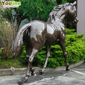 等身大屋外ガーデンヴィラブロンズフルサイズ馬像 - Product Image 5