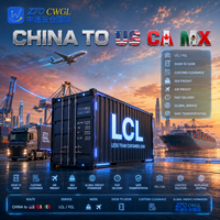 Transitaire maritime Chine-USA-Mexique, fret maritime LCL, marchandises générales, service d'entreposage et de livraison porte-à-porte