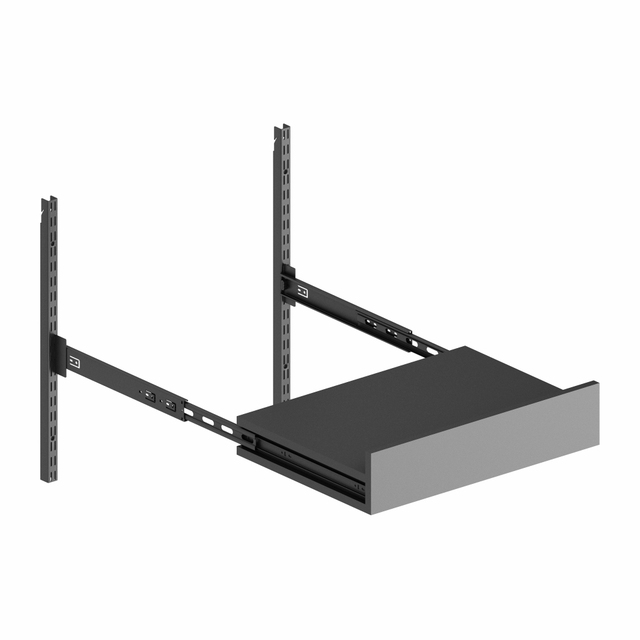 Industrial Metal Pull Out Shelf Heavy Load Sliding Organizer Tray for Garage Tool Storage Shelving Rack System