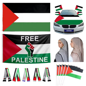 Drapeau de voiture personnalisé grand format Palestine, drapeau de bureau miniature à agiter à la main, drapeau de voiture, drapeau Palestine - Product Image 4