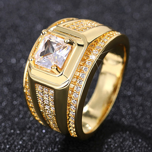 Anello Classico a Forma Quadrata Stile Matrimoniale per Donne - Product Image 4
