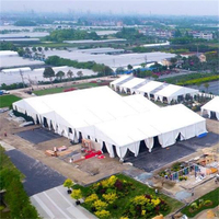 18x20m 18x25m 18x30m tente pour salles de classe tente cabbana avec rideaux équipement mobile de location de salle de mariage pour événements