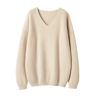 Fabrication d'ensembles en cachemire pour femmes, ensemble décontracté en tricot côtelé de style doux en cachemire-jupe et pull