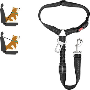 Gran oferta, cinturón de seguridad de cuerda de tracción elástica multifunción para perros, producto antimordedura para mascotas, Material de nailon, cinta sólida - Product Image 6