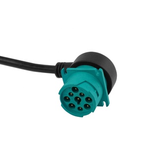 Cable adaptador de diagnóstico para camiones pesados, conector OBD2 macho en ángulo recto a receptáculo Tipo 2 J1939 de 9 pines, arnés de cableado para coche - Product Image 2