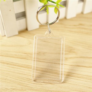 Cá Nhân Trái Tim Hình Chữ Nhật Hình Tròn Trong Suốt Acrylic Chèn Ảnh Keychain Trống Tự Làm Hình Ảnh Hình Ảnh Khung Móc Chìa Khóa - Product Image 2