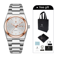 Montre pour femme Gohuos 78807 originale élégante, lumineuse, étanche, en acier inoxydable, montre à quartz pour femme, montre-bracelet pour femme