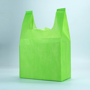 Sac en tissu non tissé écologique et économique avec matériaux recyclés, sac de courses jetable personnalisé en PE pour supermarchés et expositions - Product Image 4