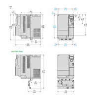 Nouvel équipement de régulation de moteur à vitesse variable ATV320U55N4B d'origine industrielle, compatible avec l'automatisation PLC et PAC
