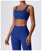 Barboteuse côtelée pour femmes, soutien-gorge de Sport + vêtements de Sport, ensemble Leggings de course
