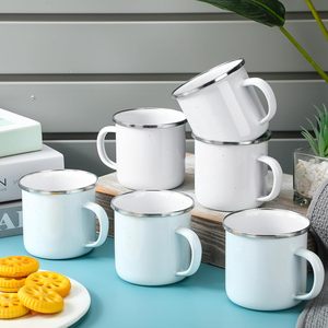 Mug à café personnalisé par sublimation, avec logo sur mesure, en émail, pour le camping, idéal pour la Fête des Mères - Vente en gros - Product Image 4