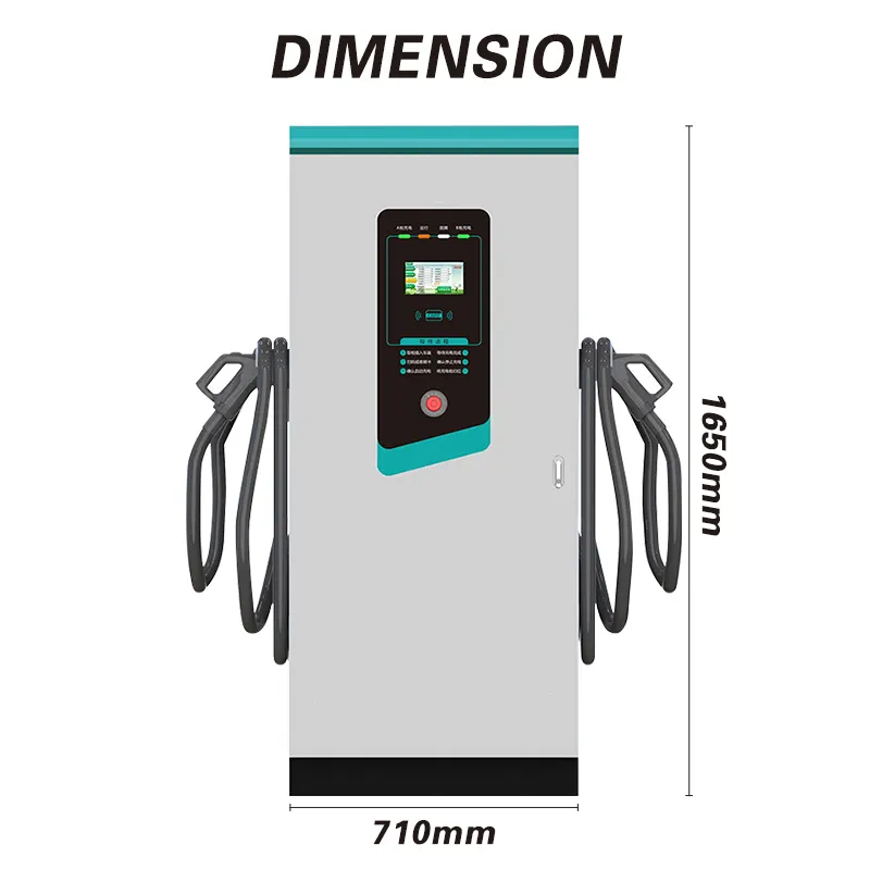 Pengisi daya EV cepat DC 180kW 60KW 80kW 120kW untuk mobil listrik stasiun pengisian daya pabrikan EV GBT CCS2